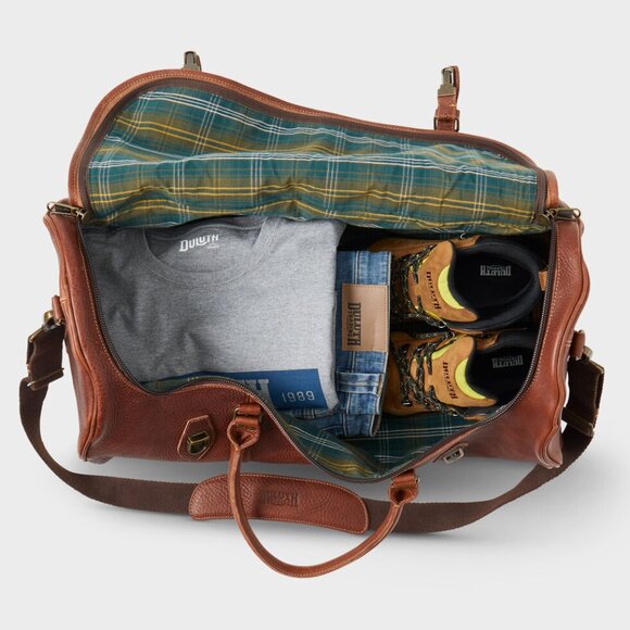 Duluth Trading Co Lifetime Leather Duffle Bag - Beautiful - Perfect Condition! - Picture 4 of 13